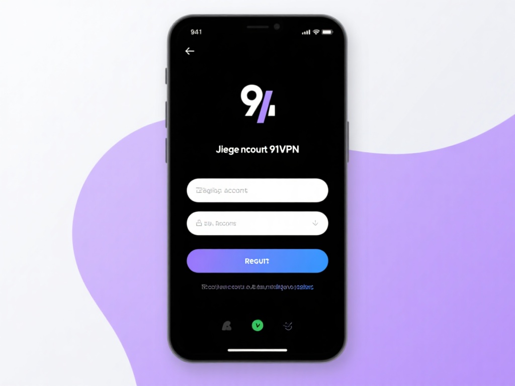 登录账户：打开新安装的91VPN，输入注册的账户信